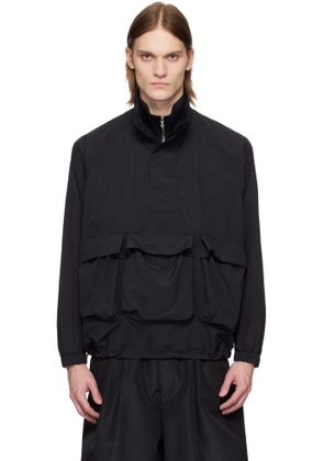 Snow Peak Black Nylon Tussah Anorak