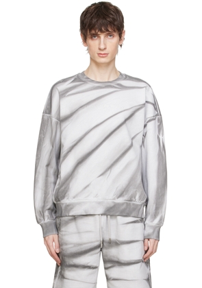 Feng Chen Wang Gray Tie-Dye Sweatshirt