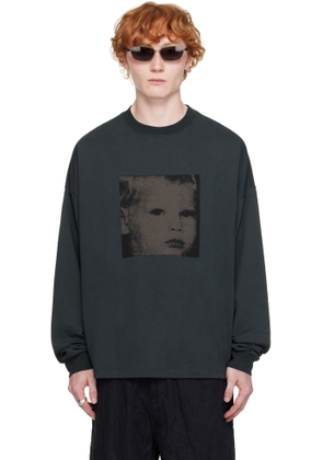 Still Kelly Black Boxy Long Sleeve T-shirt