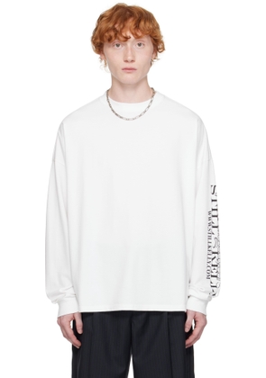 Still Kelly White Boxy Long Sleeve T-shirt