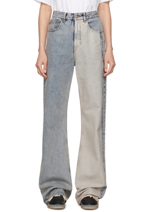 MM6 Maison Margiela Blue Five-Pocket Jeans
