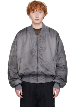 Still Kelly Gray Round Bomber Jacket
