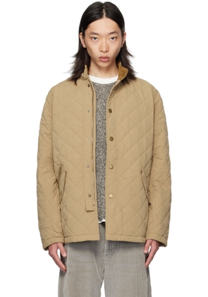 Barbour Khaki Shoveler Quilted Jacket