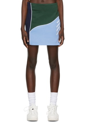 Ahluwalia Blue & Green Twice As Nice Skirt