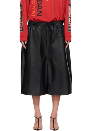 LU'U DAN Black B Ball Leather Pants