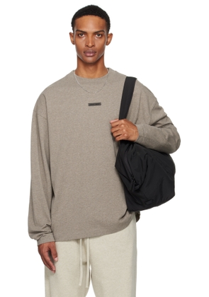 Fear of God ESSENTIALS Brown Classic Fit Long Sleeve T-shirt