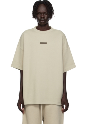 Fear of God ESSENTIALS Taupe 90s Fit Piqué Crewneck T-shirt