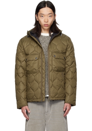 Barbour Khaki Re-Engineered Hooded Spey Quilted Jacket