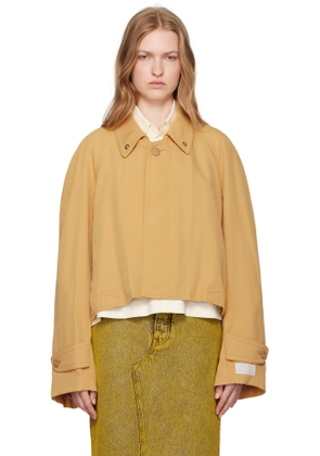 MM6 Maison Margiela Yellow Twill Jacket