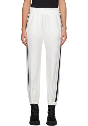 Moncler White Side Stripe Lounge Pants