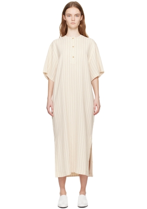 TOTEME Beige Loose Tunic Midi Dress