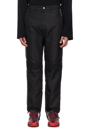 KANGHYUK Black Lock Stitched Trousers