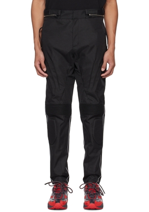 KANGHYUK Black Lock Stitched Trousers