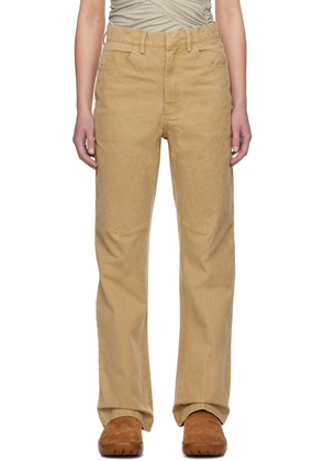 Entire Studios Beige Task Jeans