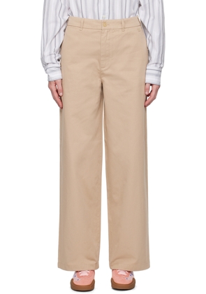 Acne Studios Beige Signature Pablo Trousers