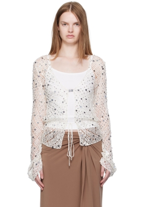 Paris Georgia Off-White Vera Cardigan