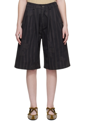 Collina Strada Black Catchfly Shorts