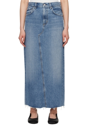 Citizens of Humanity Blue Circolo Denim Maxi Skirt