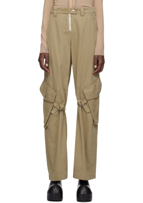 Acne Studios Khaki Cargo Pocket Trousers