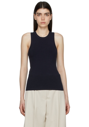 3.1 Phillip Lim Navy Cotton Tank Top