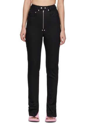 BONBOM Black Slit Bottom Jeans