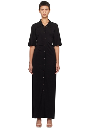BITE Black Naked Back Maxi Dress