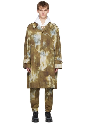 Balmain Green Desert Coat