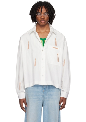 Bonsai White Beaded Shirt