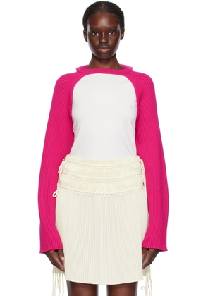 Helmut Lang Pink Rib Sweater