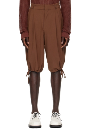 Bonsai Burgundy Drawstring Shorts