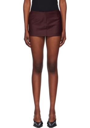 Aya Muse Burgundy Salas Miniskirt