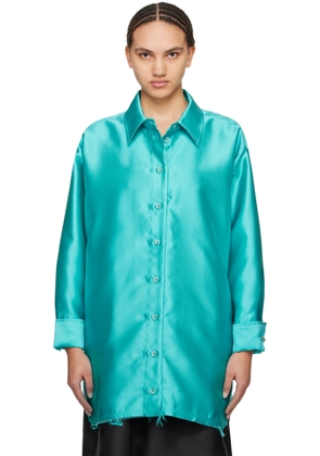 Marques Almeida Blue Oversized Shirt