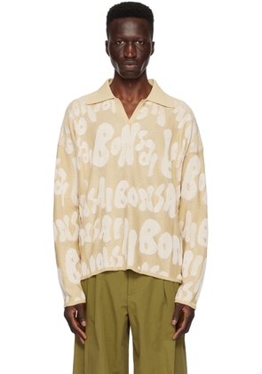 Bonsai Beige Jacquard Polo