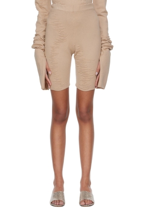 SELASI SSENSE Exclusive Beige KBN Knitwear Edition Shorts