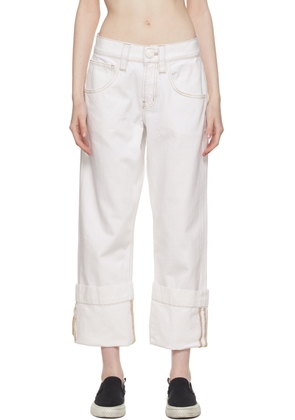 FRAME White Button Jeans