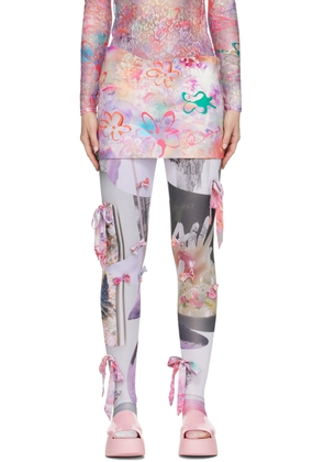 Collina Strada Multicolor Star Fish Wave Mini Skirt