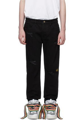 drew house SSENSE Exclusive Black Tapered Jeans