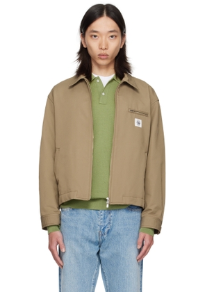 vowels Khaki Zip Up Jacket