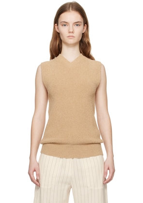 TOTEME Beige V-Neck Tank Top