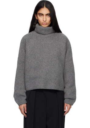 arch4 Gray Delphine Chunky Turtleneck