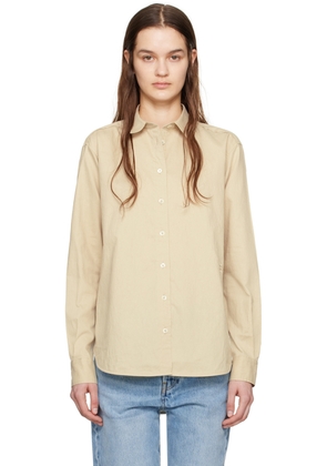 TOTEME Beige Crinkled Shirt