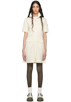 Moncler Off-White Polo Minidress