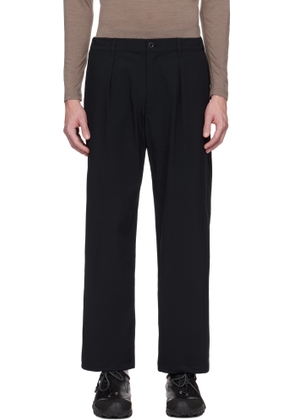 Snow Peak Black Active Comfort Wide Trousers