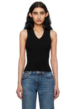 RECTO Black Fitted Tank Top