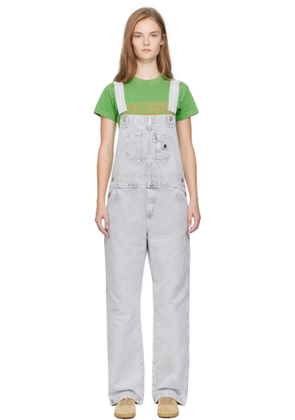 Carhartt Work In Progress Gray Bib Straight Overalls