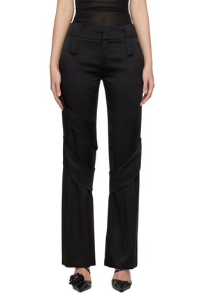 Blumarine Black Spiral Trousers