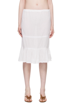 Gimaguas White Swan Midi Skirt