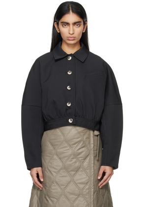 GANNI Black Short Jacket