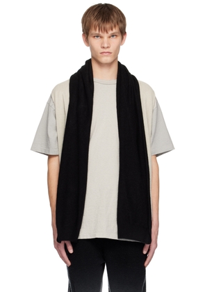 Frenckenberger Black & Green Big Neck Cardigan