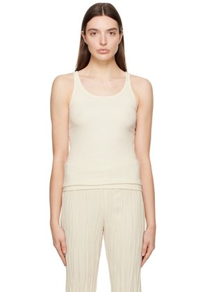 BITE Off-White Rib Tank Top